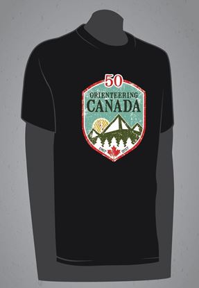 Image de T-Shirt 50e anniversaire d'Orienteering Canada