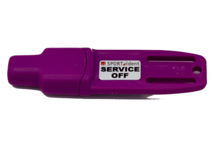 Picture of "Service/Off" Instruction Finger Stick